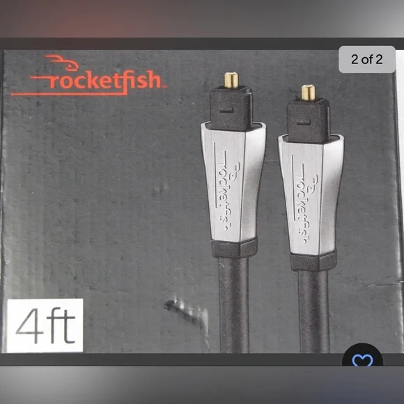 Rocketfish 4 ft Digital Optical Audio Cable. RF-G1221 - Picture 2 of 2